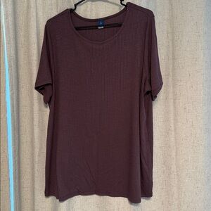 Old Navy Luxe Plum Short Sleeve Top